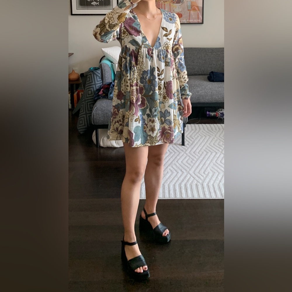 Zara floral dress, Size S